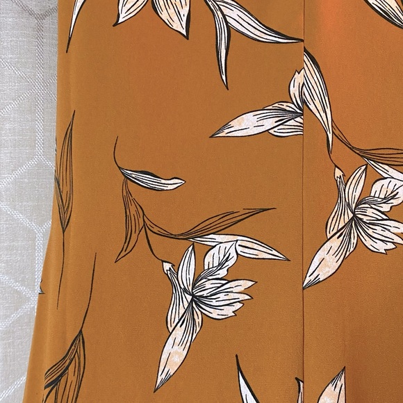 A New Day Floral Short Sleeve Shift Dress in Mustard Yellow - Picture 6 of 13